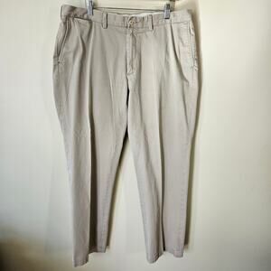 VTG Polo Ralph Lauren Men's Classic Fit Khakis 38x30 Beige Flat Front Preppy